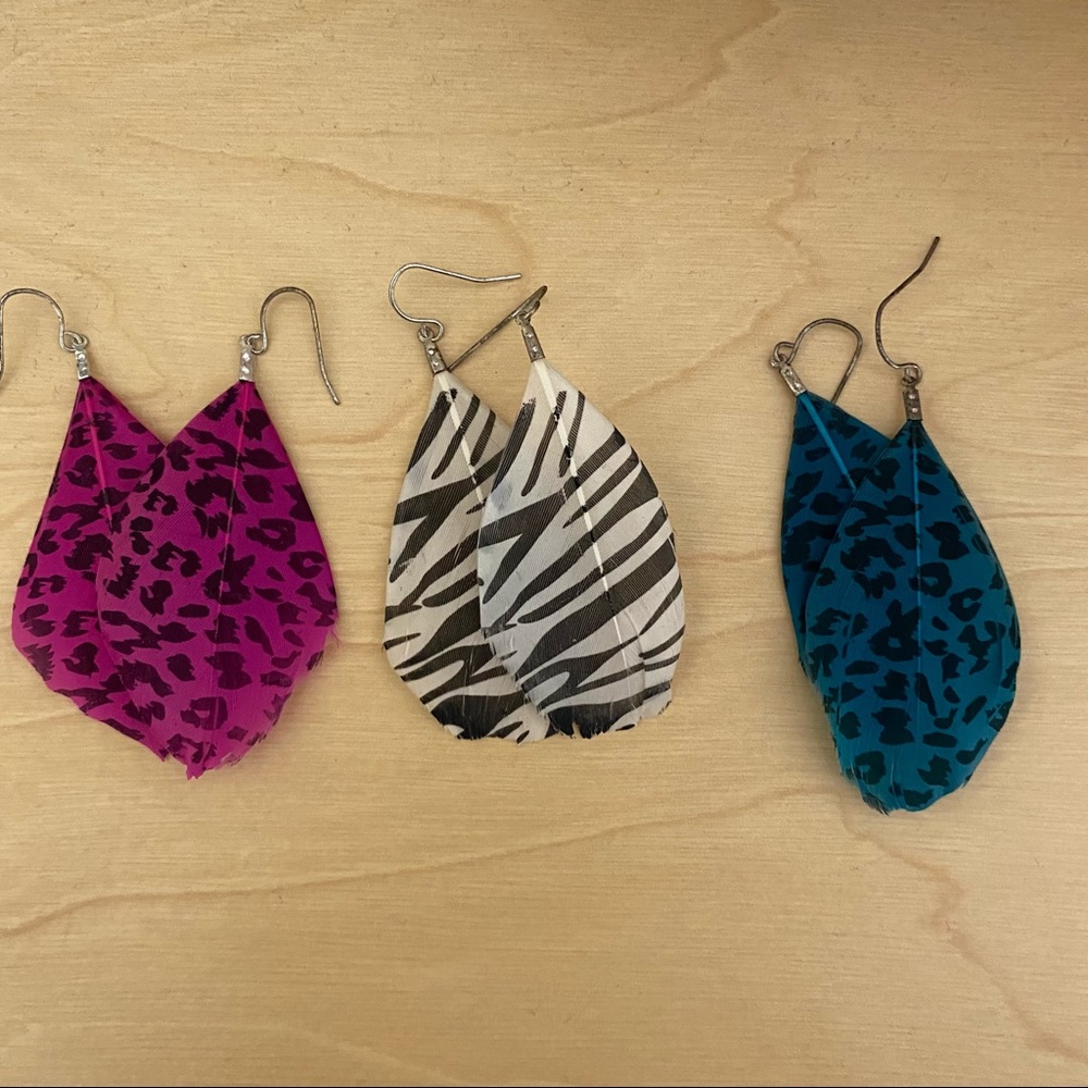 feather earrings